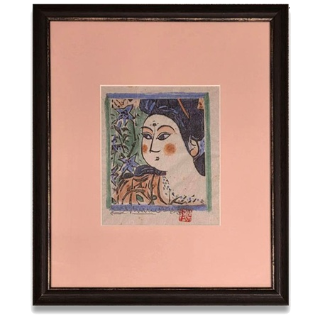 棟方 志功　くちなし妃の柵